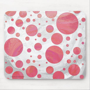 Mousepad Padrão de ponto de espiral de salmão