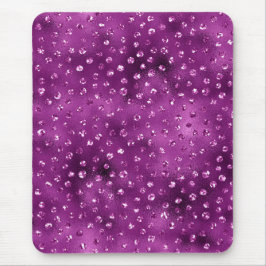 Mousepad Padrão de Pontos Polka Brilho Glam Gradiente Roxo
