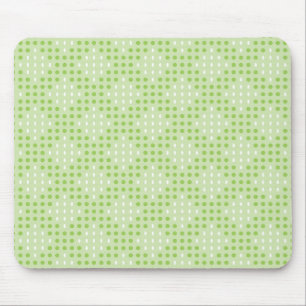 Mousepad Padrão de pontos verdes e ovais planos