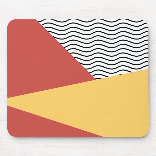 Mousepad padrão de Pop de arte dos anos 80 (Frente)