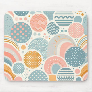 Mousepad Padrão de Portas Geométricas Reproduzível