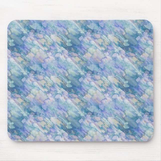 Mousepad Padrão de queda de chuva roxa azul retrorado (Frente)