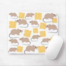 Padrão De Queijo Comendo Rodante De Rato Fofo