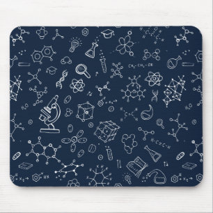 Mousepad Padrão de rabiscos de Ciência / Química