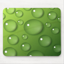 Mousepad Padrão de Raindrop Verde