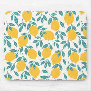 Mousepad Padrão de Ramificações de Limão Doce