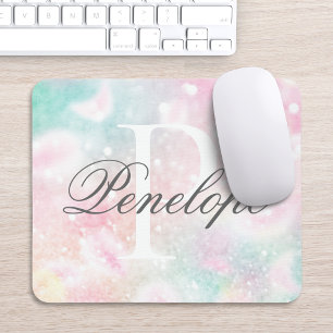 Mousepad Padrão de registro Bonito de brilho rosa