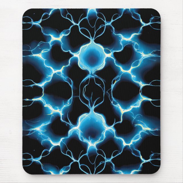 Mousepad Padrão de repetição do Synapse Elétrico Azul (Frente)