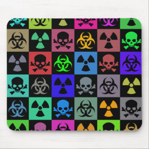 Mousepad Padrão de Risco Multicolor