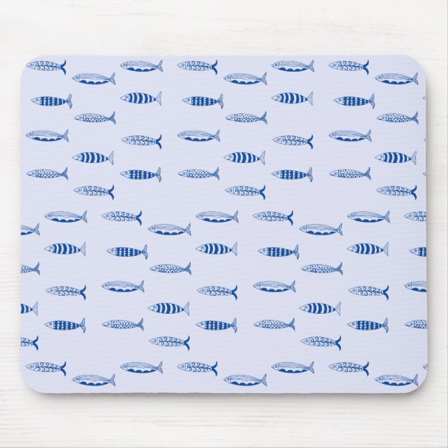 Mousepad Padrão de Sardinhas (Frente)