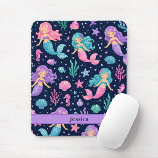 Mousepad Padrão de Sereia Fofa