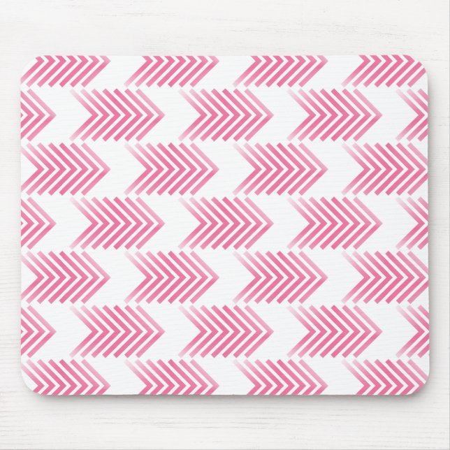 Mousepad Padrão de Seta Tribal Rosa (Frente)