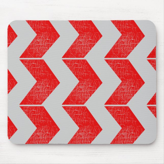 Mousepad padrão de setas vermelhas (Frente)