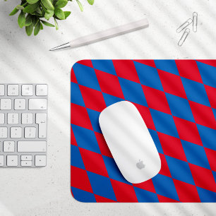 Mousepad Padrão de Sinalizador de Diamante da Baviera Azul
