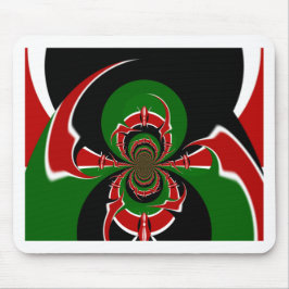 Mousepad Padrão de Sinalizador Queniano Vibrante: Uma Arte 
