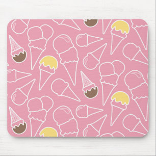 Mousepad Padrão de Sorvete de Verão