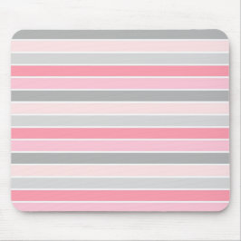 Mousepad Padrão de Stripe Rosa Na moda moderno