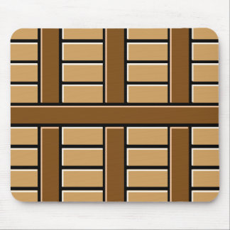 Mousepad Padrão de Stripes Castanho