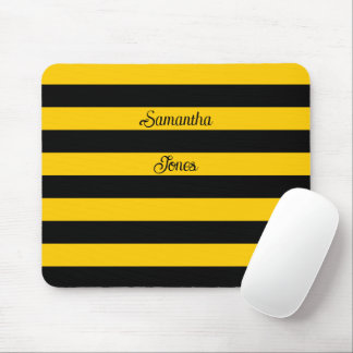 Mousepad Padrão de stripes de abelha clássica engraçada