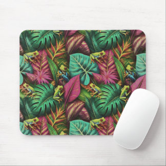 Mousepad Padrão de Superfície Contínua Sonhos de Rã-Árvore