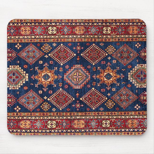 Mousepad Padrão de Tapete Turco Persa Oriental (Frente)