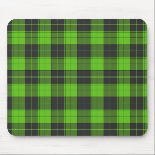 Mousepad Padrão de tartan simples em verde escuro