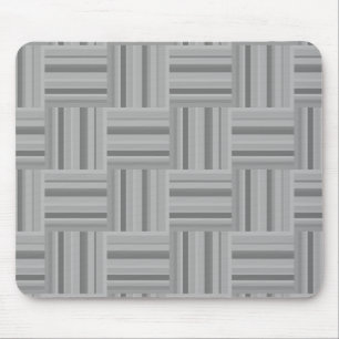 Mousepad padrão de tecelagem das faixas de cinza