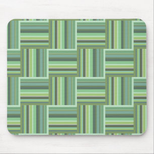 Mousepad Padrão de tecelagem de listras verdes-oliva