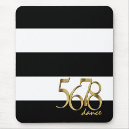 Mousepad Padrão de Tempo de Dança Moderna e Stripes