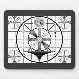 Mousepad Padrão de teste de TV retrô