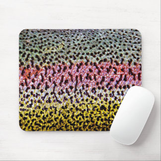 Mousepad Padrão de textura de escama de truta arco-íris fal