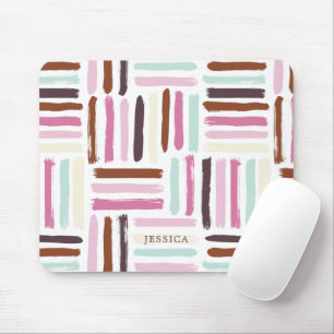 Mousepad Padrão de Traços Coloridos Divertidos