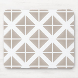 Mousepad Padrão de triângulo de tendência bege
