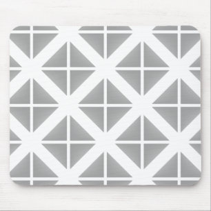 Mousepad Padrão de triângulo de tendência da cinza