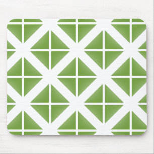 Mousepad Padrão de Triângulo de Tendência Verde