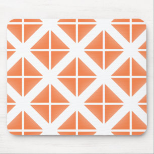 Mousepad Padrão de Triângulo de Trendy Laranja