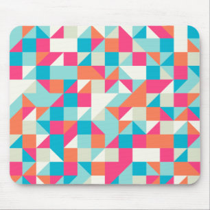 Mousepad Padrão de triângulo geométrico colorido