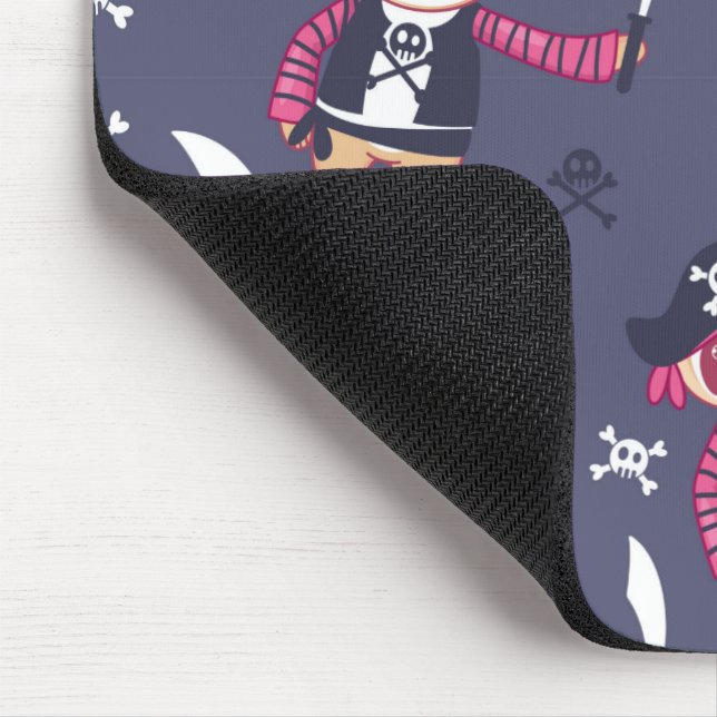 Mousepad Padrão de Urso Panda Pirata Bonito (Canto)