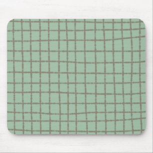 Mousepad Padrão de Verificação de Cinza e Azul