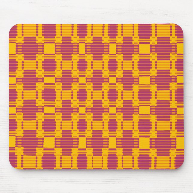 Mousepad Padrão de verificação indefinido e colorido (Frente)
