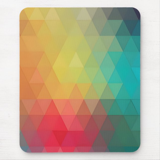 Mousepad Padrão de Vidro Neon Colorido (Frente)