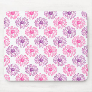 Mousepad Padrão de Visitas Roxo e Rosa
