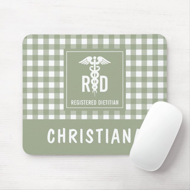 Mousepad Padrão de Xadrez Dietitiana Personalizada de RD Re (Com mouse)