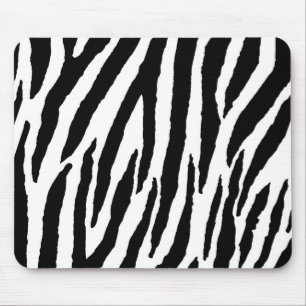 Mousepad Padrão De Zebra Branca E Negra De Tendência