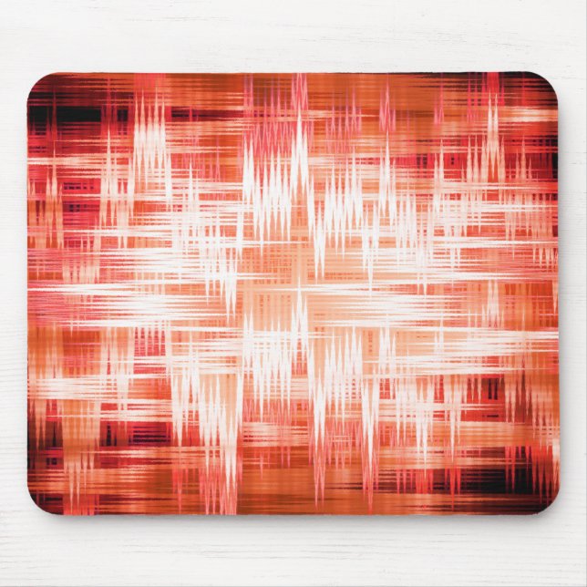 Mousepad Padrão de ziguezague vermelho (Frente)