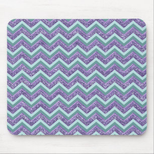 Mousepad Padrão de Zigzag do Ametist Glass