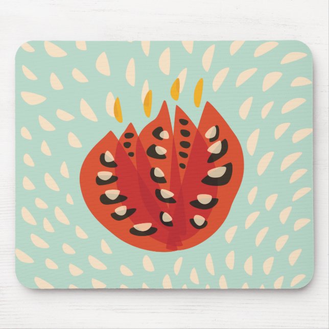 Mousepad Padrão decorativo de Abstrato Tulipas (Frente)