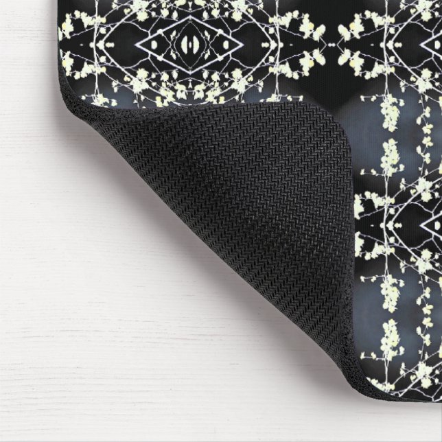 Mousepad Padrão decorativo preto e branco (Canto)