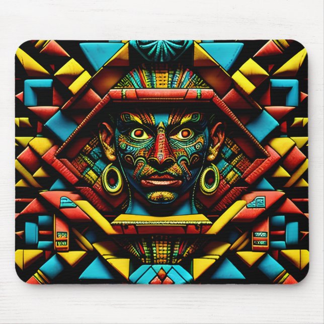 Mousepad Padrão Design Aztec Três (Frente)
