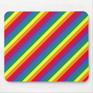 Mousepad Padrão Diagonal do Arco-Íris
